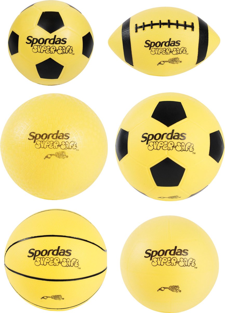 Supersafe ballenset | Luchtgevulde ballen | Set van 6 ballen|   | Zachte ballen